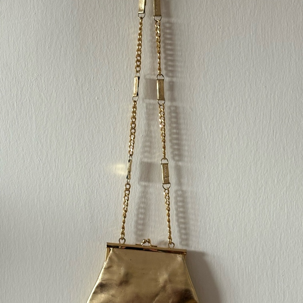 Chic Gold Chain Clutch